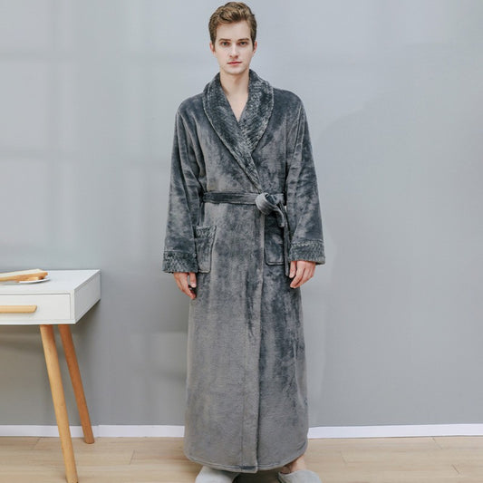 Fleece Lined Flannel Robe
