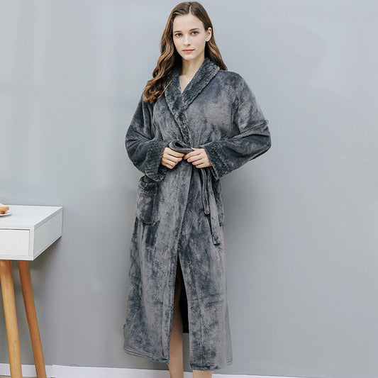 Fleece Lined Flannel Robe