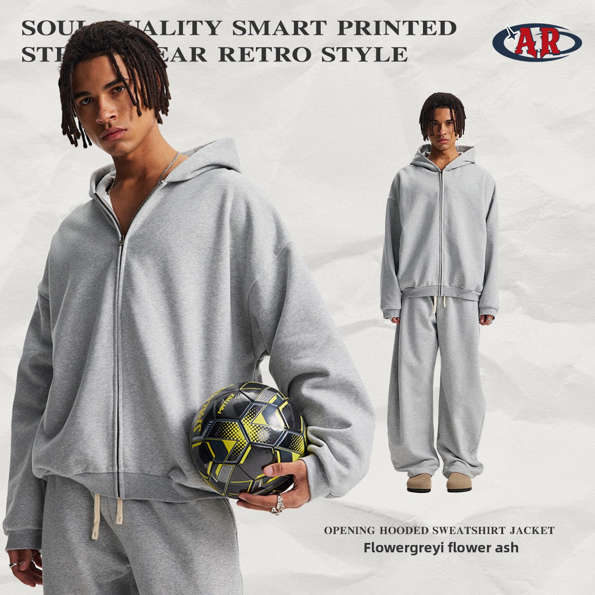 Fleece Lined Hooded Mens Sweatshirt