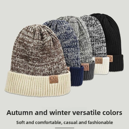 Fleece-Lined Knit Beanie Hat