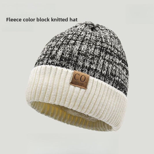 Fleece-Lined Knit Beanie Hat