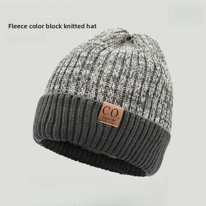 Fleece-Lined Knit Beanie Hat