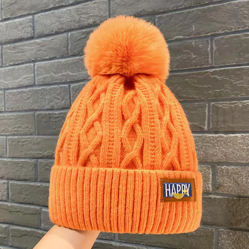 Fleece-Lined Knitted Wool Hat