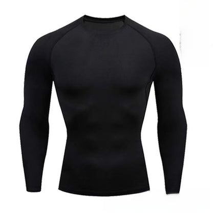 Fleece-lined long-sleeve T-shirt