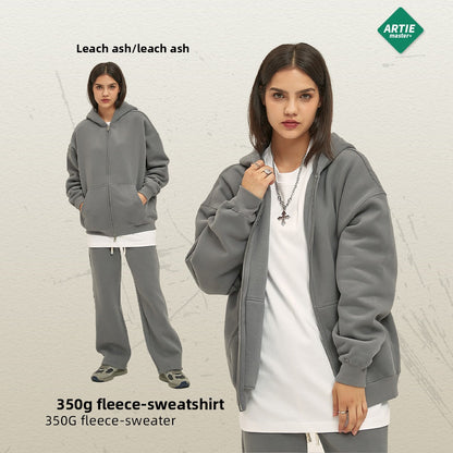 Fleece-Lined Men's Hooded Sweatshirt