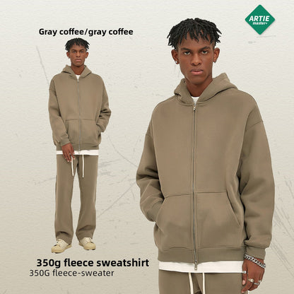 Fleece-Lined Men's Hooded Sweatshirt
