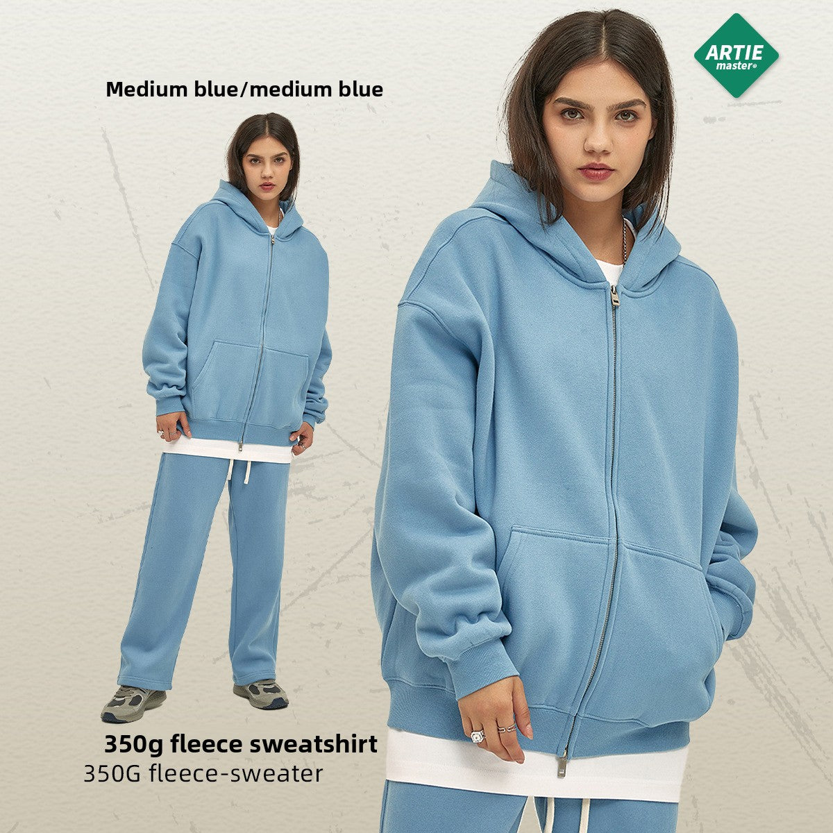 Fleece-Lined Men's Hooded Sweatshirt