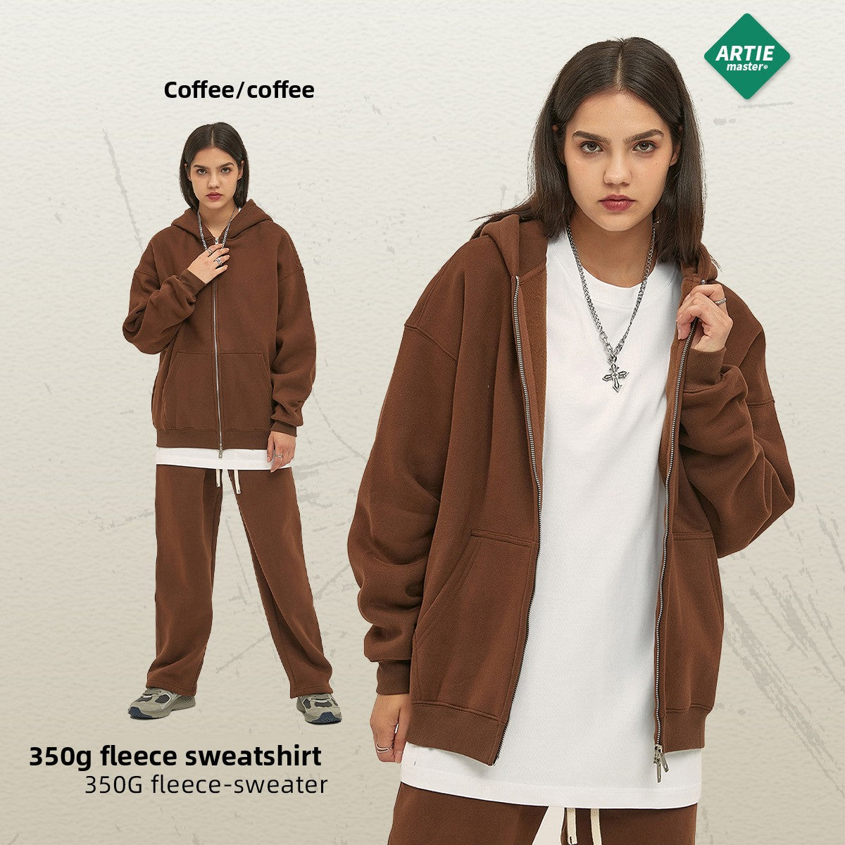 Fleece-Lined Men's Hooded Sweatshirt
