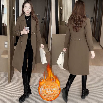 Fleece-lined padded windbreaker coat