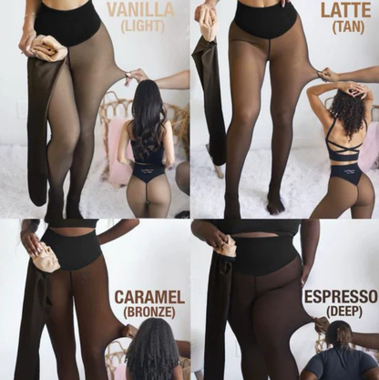 Fleece Lined Seamless Pantyhose