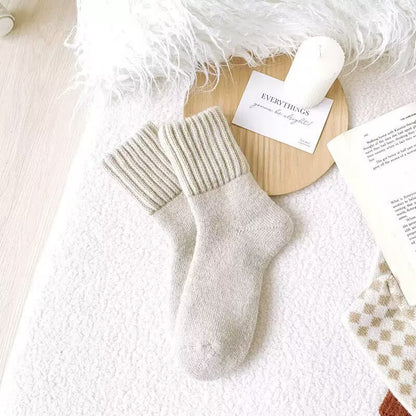 Fleece Lined Terry Mid-Calf Socks