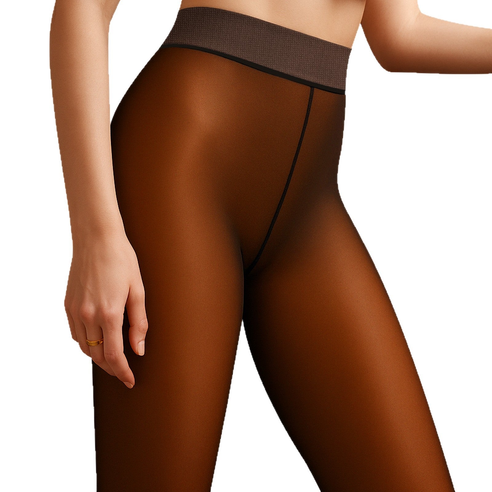Fleece Lined Thermal Leggings with Socks