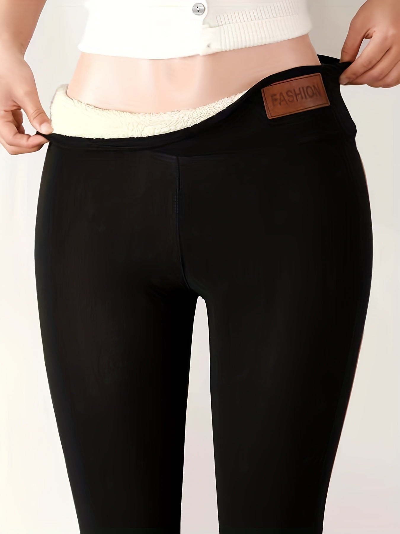 Fleece-Lined Thickened Winter Leggings