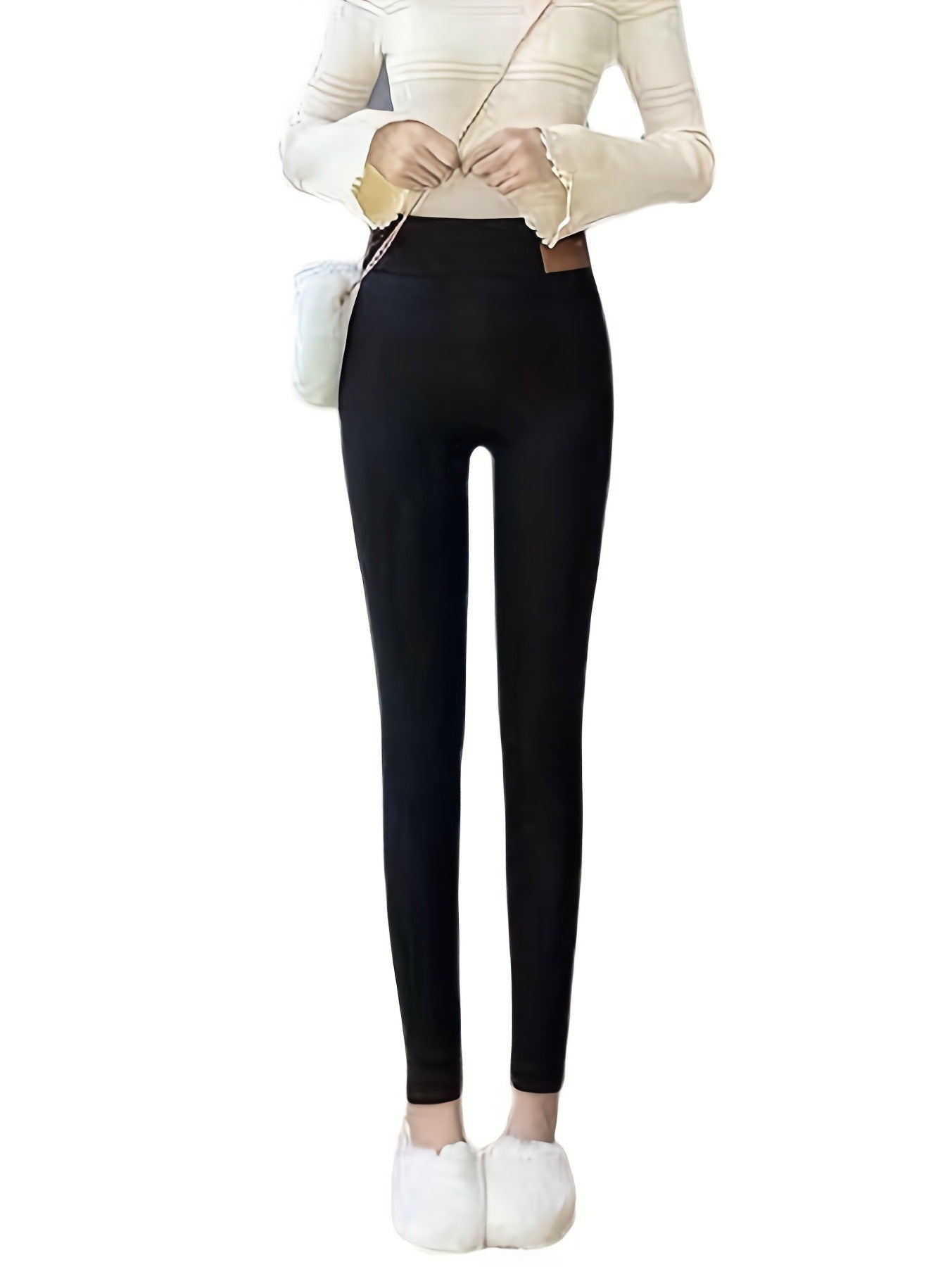 Fleece-Lined Thickened Winter Leggings