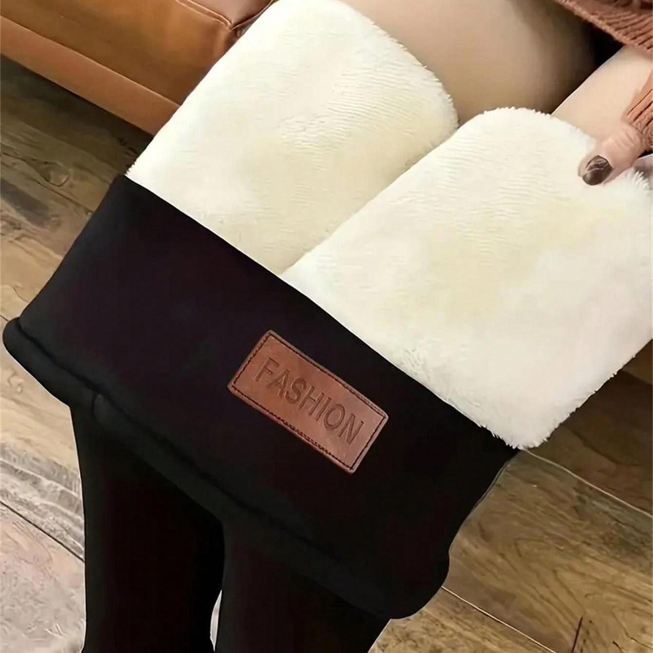 Fleece-Lined Thickened Winter Leggings
