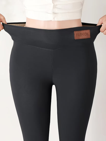 Fleece-Lined Thickened Winter Leggings