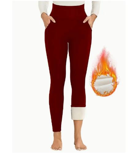 Fleece-Lined Thickened Winter Leggings