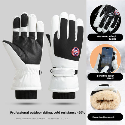 Fleece Lined Touchscreen Ski Gloves