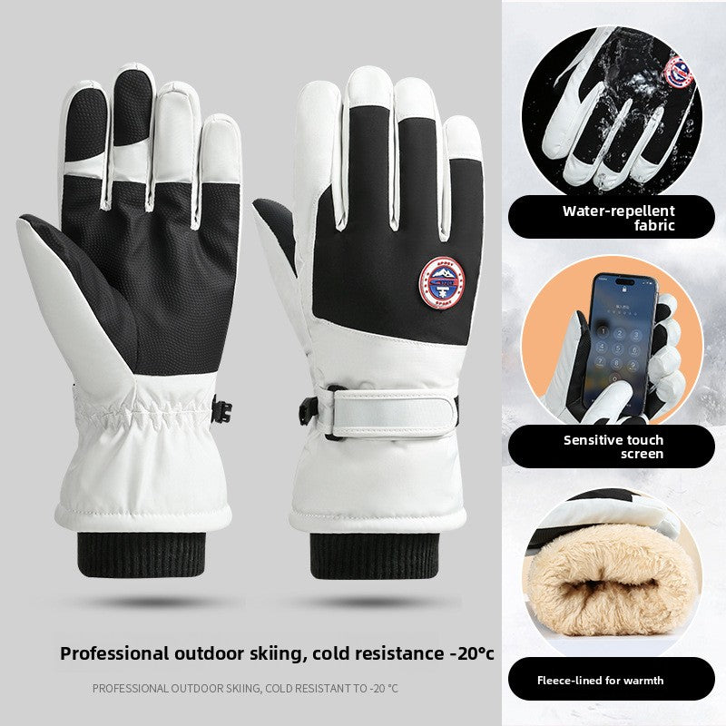 Fleece Lined Touchscreen Ski Gloves