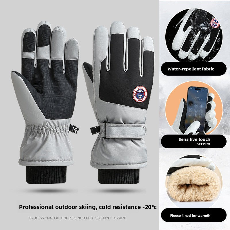 Fleece Lined Touchscreen Ski Gloves
