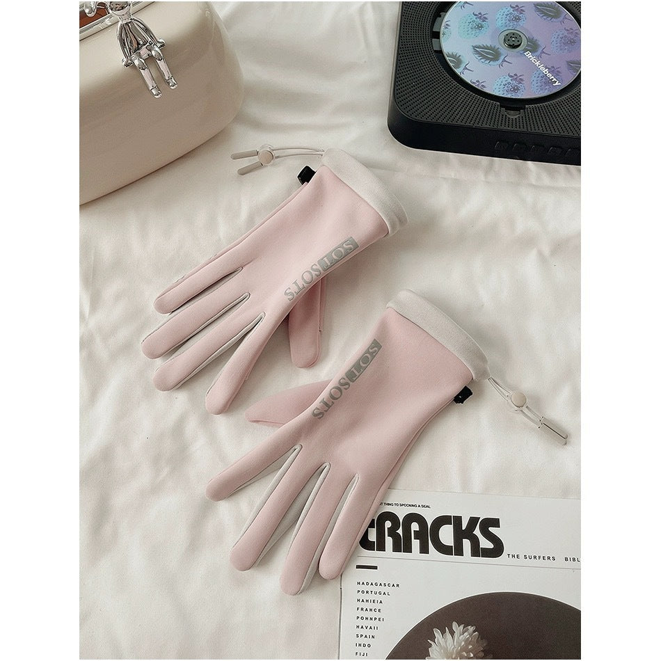 Fleece-Lined Touchscreen Winter Gloves