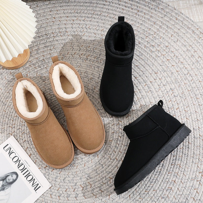 Fleece-Lined Warm Cotton Shoes