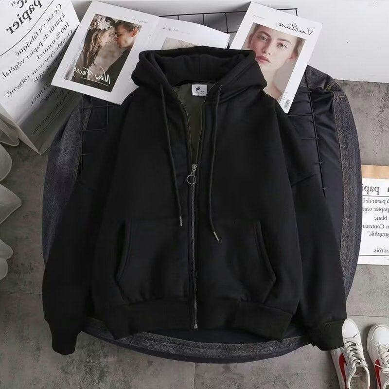Fleece-Lined Warm Zipper Jacket
