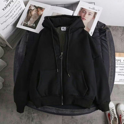Fleece-Lined Warm Zipper Jacket