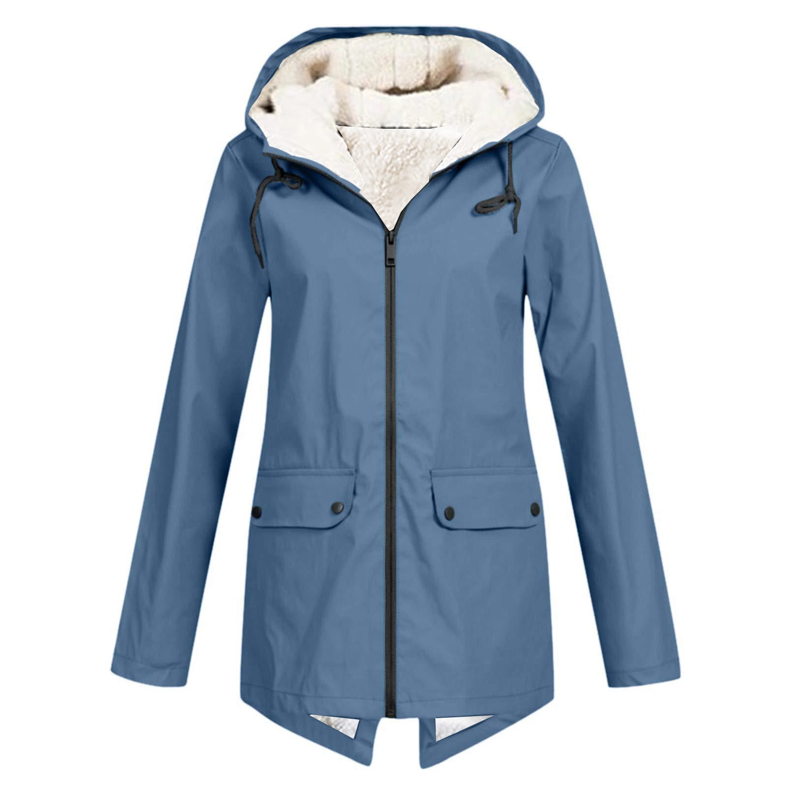 Fleece Lined Waterproof Windproof Hooded Jacket
