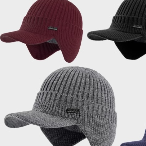 Fleece-Lined Wool Baseball Cap