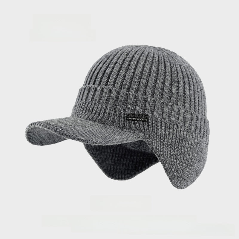 Fleece-Lined Wool Baseball Cap