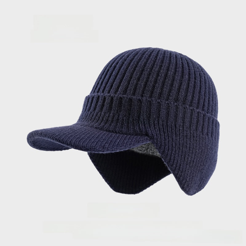 Fleece-Lined Wool Baseball Cap