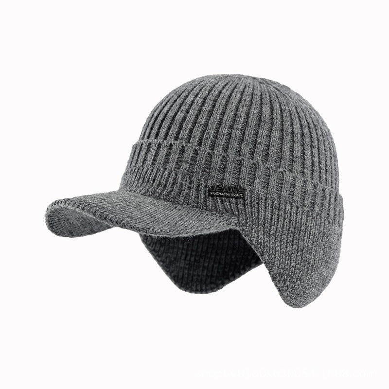 Fleece-Lined Wool Baseball Cap