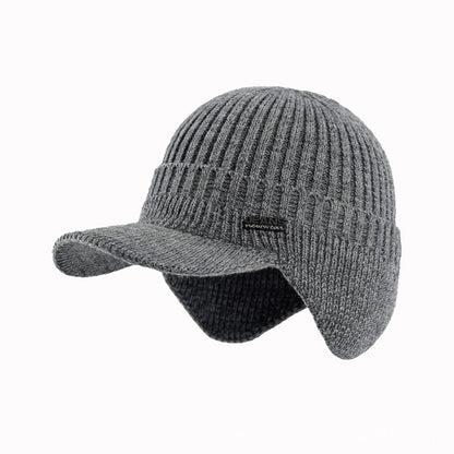 Fleece-Lined Wool Baseball Cap