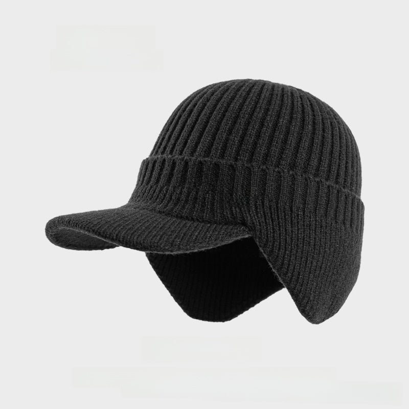 Fleece-Lined Wool Baseball Cap
