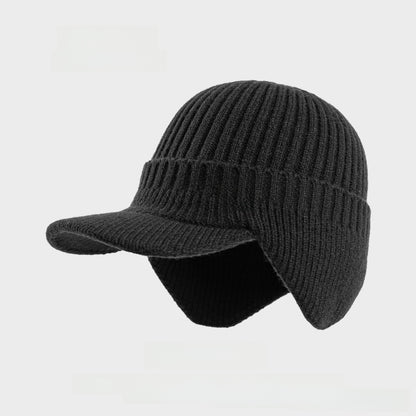 Fleece-Lined Wool Baseball Cap