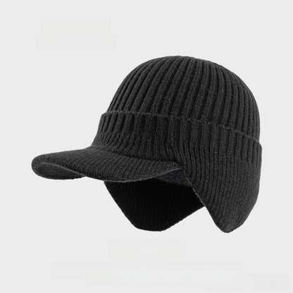 Fleece-Lined Wool Baseball Cap