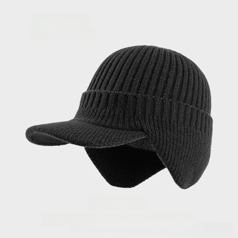 Fleece-Lined Wool Baseball Cap