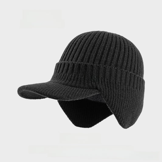Fleece-Lined Wool Baseball Cap