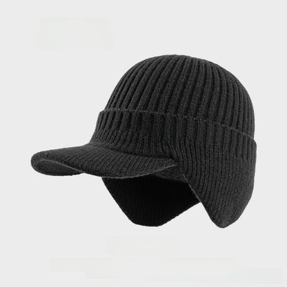 Fleece-Lined Wool Baseball Cap