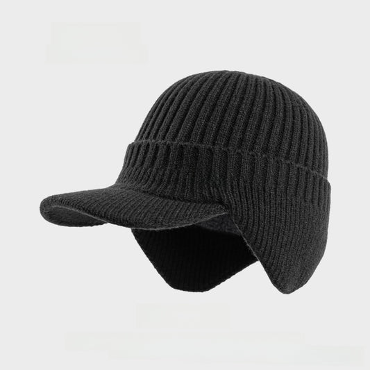 Fleece-Lined Wool Baseball Cap