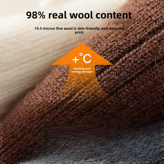 Fleece Lined Wool Socks for Men