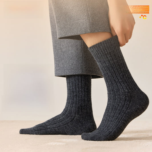 Fleece Lined Wool Socks for Men