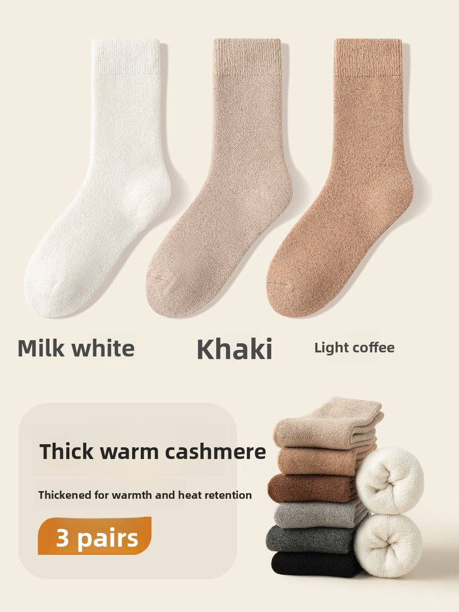 Fleece-Lined Wool Socks for Winter Warmth