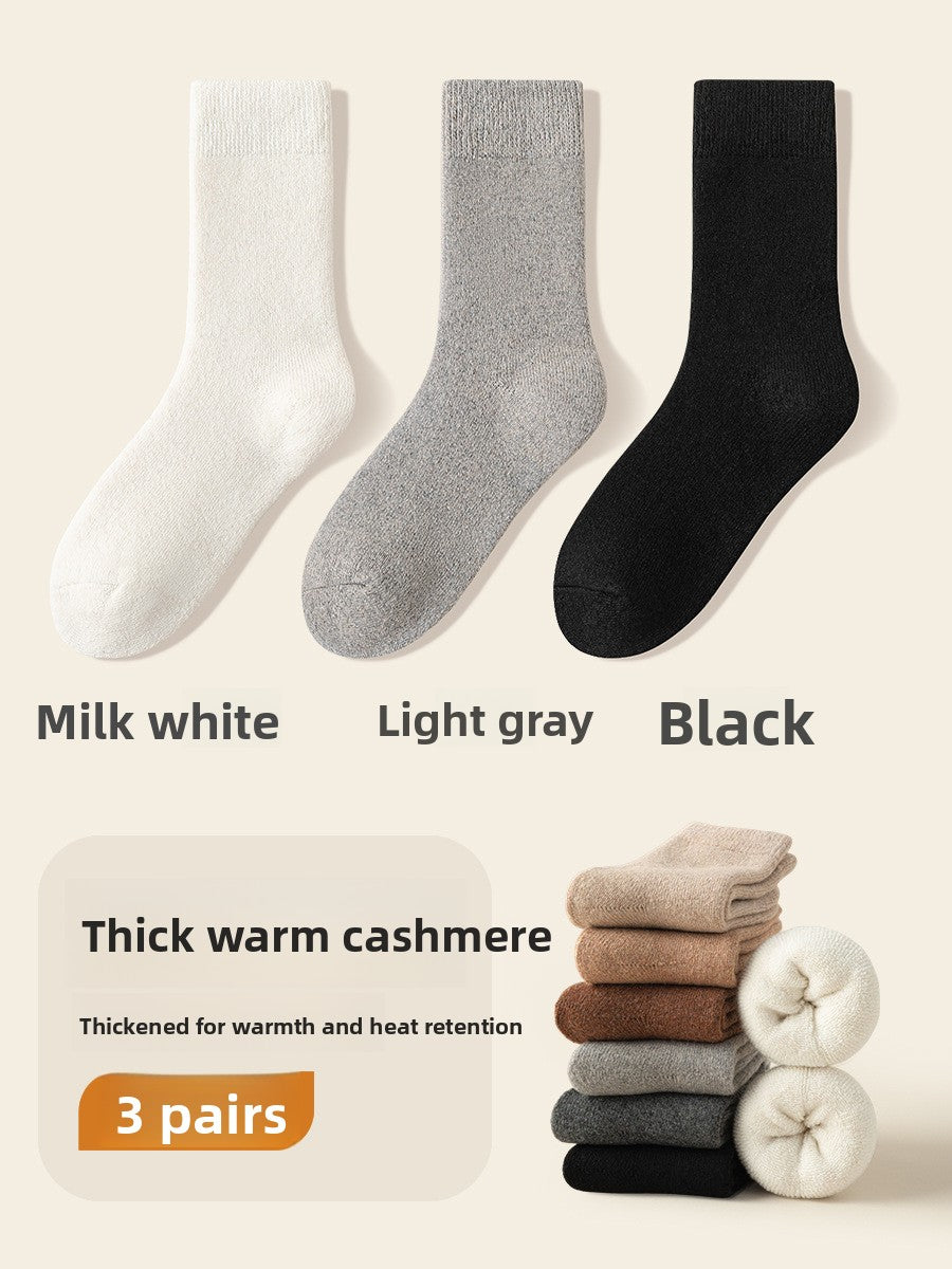 Fleece-Lined Wool Socks for Winter Warmth
