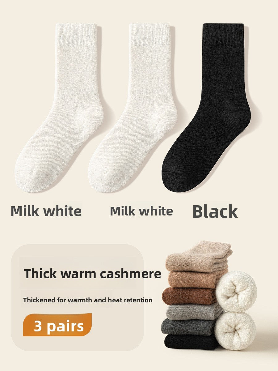 Fleece-Lined Wool Socks for Winter Warmth