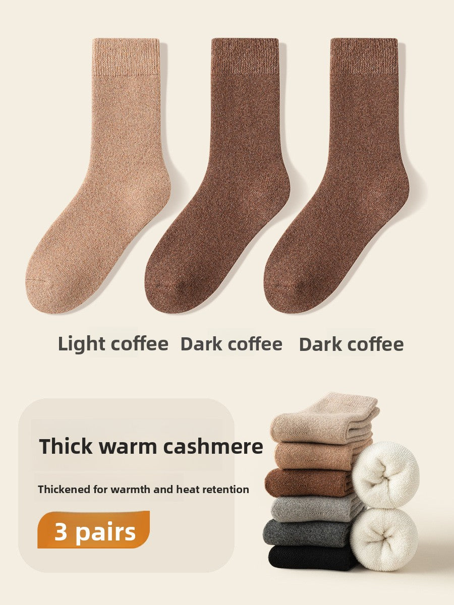 Fleece-Lined Wool Socks for Winter Warmth
