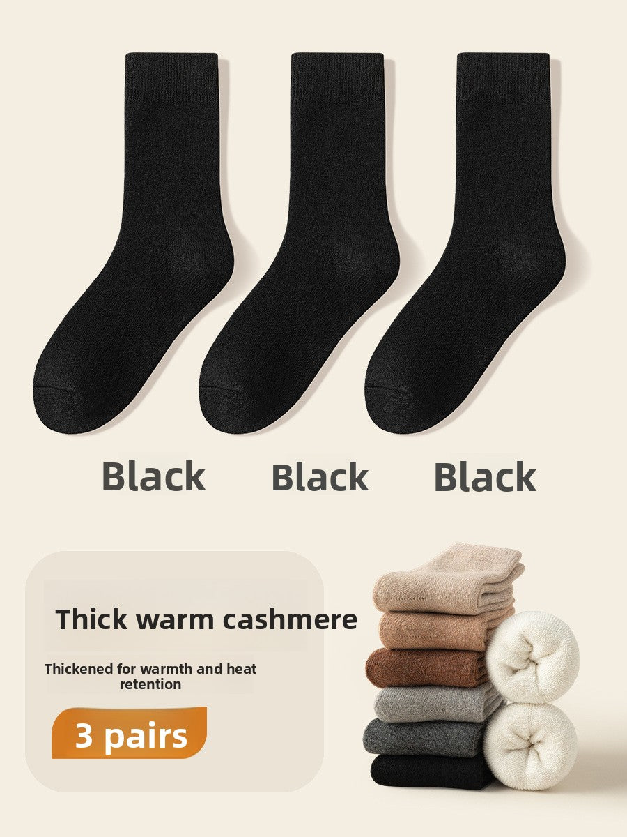Fleece-Lined Wool Socks for Winter Warmth