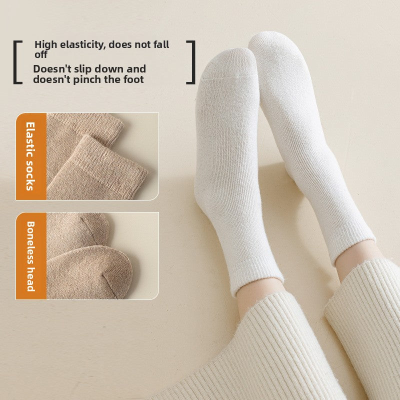 Fleece-Lined Wool Socks for Winter Warmth