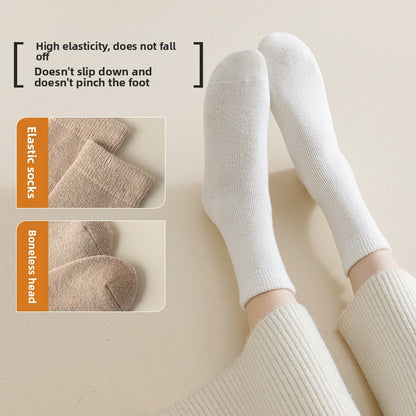 Fleece-Lined Wool Socks for Winter Warmth